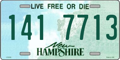 NH license plate 1417713