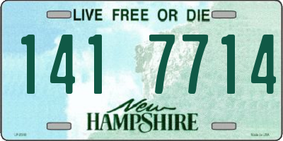 NH license plate 1417714
