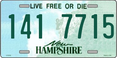 NH license plate 1417715