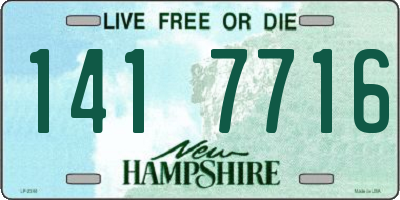 NH license plate 1417716