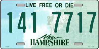 NH license plate 1417717