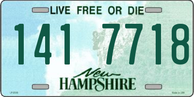 NH license plate 1417718