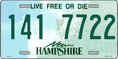 NH license plate 1417722