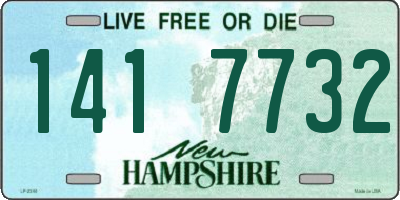 NH license plate 1417732