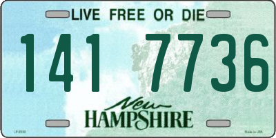NH license plate 1417736