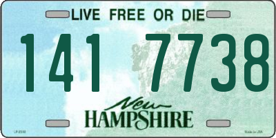 NH license plate 1417738
