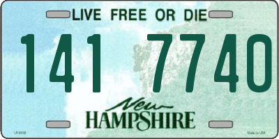 NH license plate 1417740