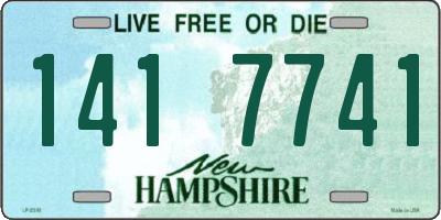 NH license plate 1417741