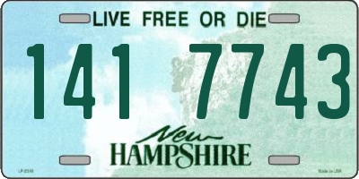 NH license plate 1417743