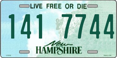 NH license plate 1417744