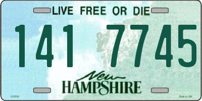 NH license plate 1417745