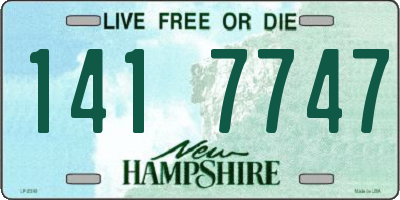 NH license plate 1417747
