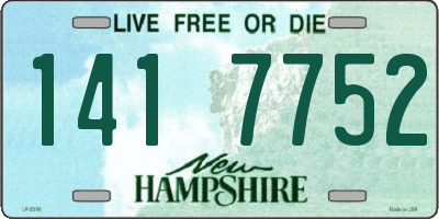 NH license plate 1417752