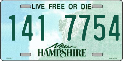 NH license plate 1417754