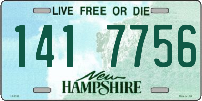 NH license plate 1417756