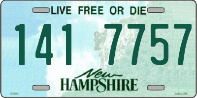 NH license plate 1417757