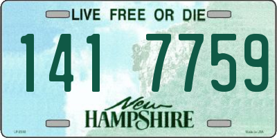 NH license plate 1417759