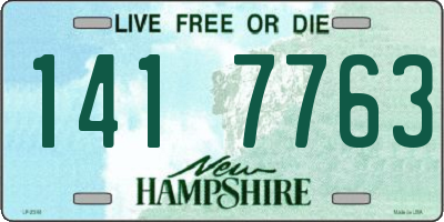 NH license plate 1417763