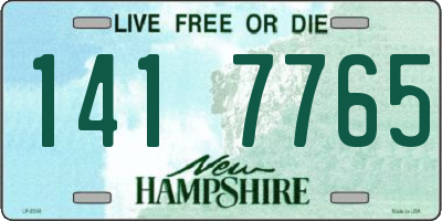 NH license plate 1417765