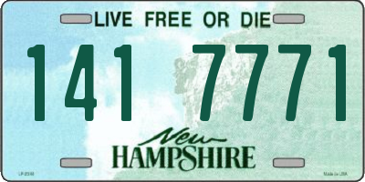 NH license plate 1417771
