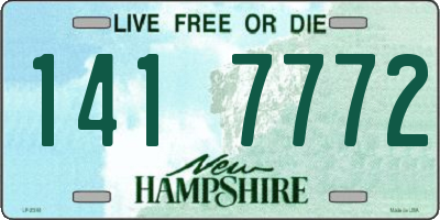 NH license plate 1417772