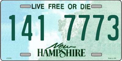 NH license plate 1417773