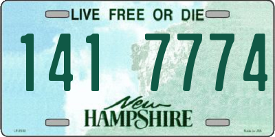 NH license plate 1417774