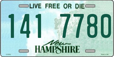 NH license plate 1417780