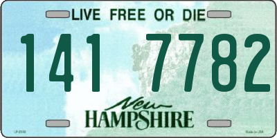 NH license plate 1417782