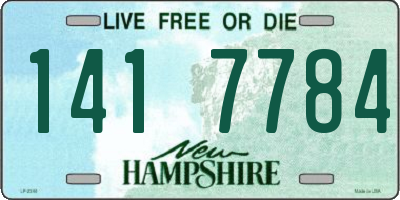 NH license plate 1417784