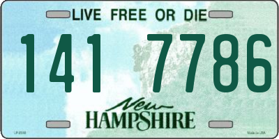 NH license plate 1417786