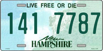 NH license plate 1417787