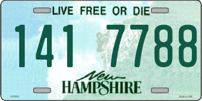 NH license plate 1417788