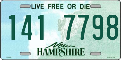 NH license plate 1417798