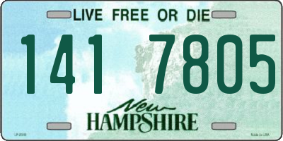 NH license plate 1417805