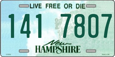 NH license plate 1417807