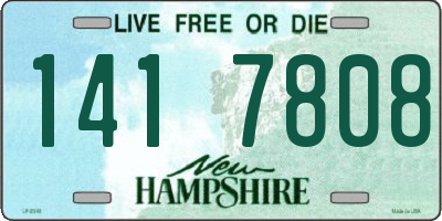 NH license plate 1417808