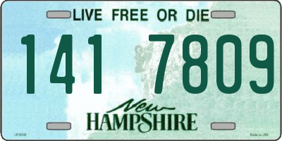 NH license plate 1417809