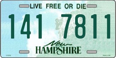 NH license plate 1417811