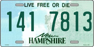 NH license plate 1417813