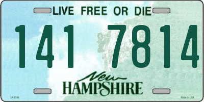 NH license plate 1417814