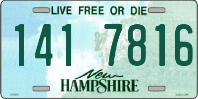 NH license plate 1417816