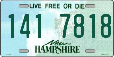 NH license plate 1417818