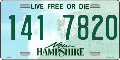 NH license plate 1417820