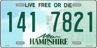 NH license plate 1417821