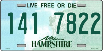 NH license plate 1417822