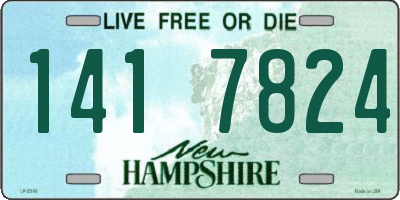 NH license plate 1417824