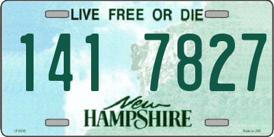 NH license plate 1417827
