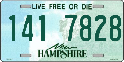 NH license plate 1417828