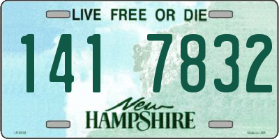 NH license plate 1417832